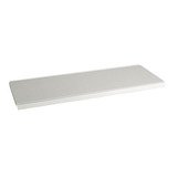 Tablette tôle monobloc - Ligne Store blanc pas de 25 mm