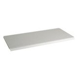 Tablette tôle monobloc - Ligne Store blanc pas de 50 mm