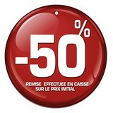 Etiquettes à trou rondes -50% - Étiquettes à trou Soldes