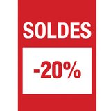 Affiche Soldes -20% - Affiches Soldes