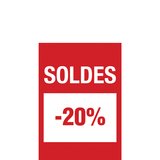 Affiche Soldes -20%