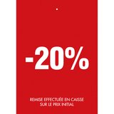 Étiquettes à trou -20%