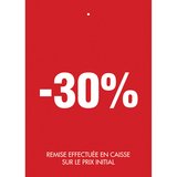 Étiquettes à trou -30% - Affiches et Étiquettes promo Journées Françaises