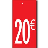 Étiquettes à trou 20 € - Affiches et Étiquettes promo Journées Françaises