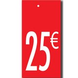 Étiquettes à trou 25 € - Étiquettes à trou