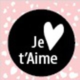 Affiche carrée Je t'aime - Affiches St Valentin