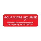 Adhésif Mesures anti Coronavirus - Affiches Informations COVID