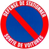 Disque Stationnement interdit - Vinyles adhésifs