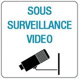 Pictogramme adhésif Surveillance vidéo - Vinyles adhésifs