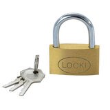 Cadenas laiton + 3 clés - Cadenas et antivols