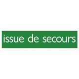 Plaque alu Issue de secours - Plaques adhésives Alu