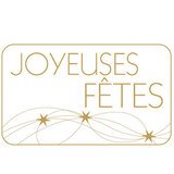 Étiquettes cadeaux adhésives Joyeuses Fêtes