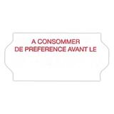 Étiquettes adhésives standard À CONSOMMER DE PRÉFÉRENCE AVANT LE 