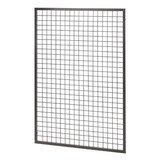 Grille avec cadre renforcé - Ligne Store gris métallisé pas de 50 mm