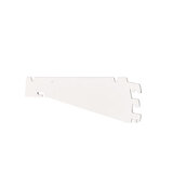 Console inclinable pour tablettes tôle  pas de 25 mm - Ligne Store blanc pas de 25 mm