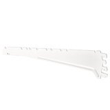 Console inclinable pour tablettes tôle pas de 25 mm - Ligne Store blanc pas de 25 mm