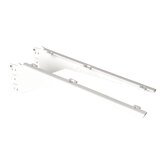 Consoles inclinables pour tablettes bois ou verre pas de 25 mm - Ligne Store blanc pas de 25 mm