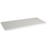 Tablette tôle monobloc - Ligne Store blanc pas de 25 mm