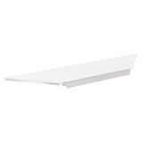 Tablette tôle d'angle intérieur - Ligne Store blanc pas de 25 mm