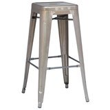 Tabouret haut aspect métal brut