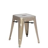 Tabouret bas aspect métal brut - Tabourets