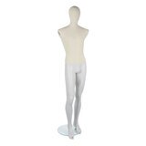 Mannequin homme vintage sans bras, jambe droite devant