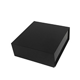 Boîtes aimantées - noir brillant - 16 x 16 x H 6 cm - par 5 - Boîtages cadeaux