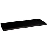 Tablette métallique noir sablé 133x47 - Ligne Store noir Sablé pas de 25 mm