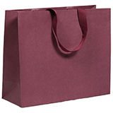 Sacs cadeaux kraft - lie de vin - 36 + 13 x H 30 cm