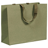 Sacs cadeaux kraft - vert tilleul - 25 + 13 x H 33 cm