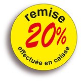 Gommettes adhésives remise -20%