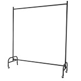 Portant droit fixe noir - L 150 x P 40 x H 165 cm - Portants droits