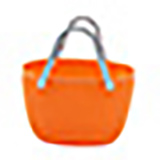 Panier libre-service orange 17 litres - Paniers libre-service et chariots