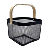 Panier libre-service métal mesh carré 8 litres - Paniers libre-service et chariots