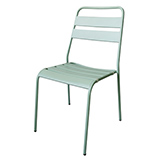 Chaise métal - vert menthe