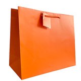 Sacs pelliculés à l'italienne orange passion mat - Grand Modèle