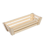 Caisses en bois naturel - L 32.5 + P 13.5 x H 7 cm