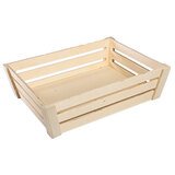 Caisses en bois naturel - L 26 + P 27 x H 9.5 cm