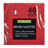 Serviettes Micro-gaufrées