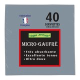 Serviettes Micro-gaufrées