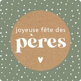 Étiquettes cadeaux adhésives Joyeuse Fête des Pères