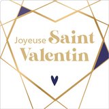 Étiquettes cadeaux adhésives Joyeuse St Valentin