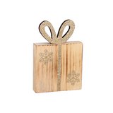 Paquet cadeau en bois - Décors à poser