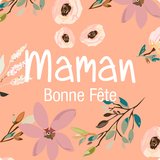 Étiquettes cadeaux adhésives Bonne Fête Maman