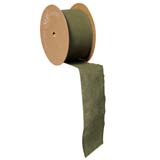 Ruban coton vert olive 50 mm x 10 m