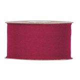 Ruban coton bordeaux 50 mm x 10 m - Shopping de Noël