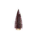 Sapin rouge pailleté - ø 8 x H 25 cm - Petits décors d'étalage