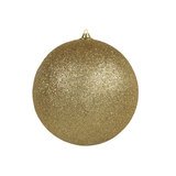 Boule de Noël - or foncé pailleté - ø 13,5 cm