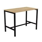 Table haute rectangulaire Astrolite - Noir / Nebraska - L 14 - Bureaux Astrolite