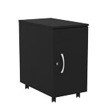 Caisson mobile Slim - 1 porte - Noir - L 32 + P 55 x H 60 cm - Caissons de rangement